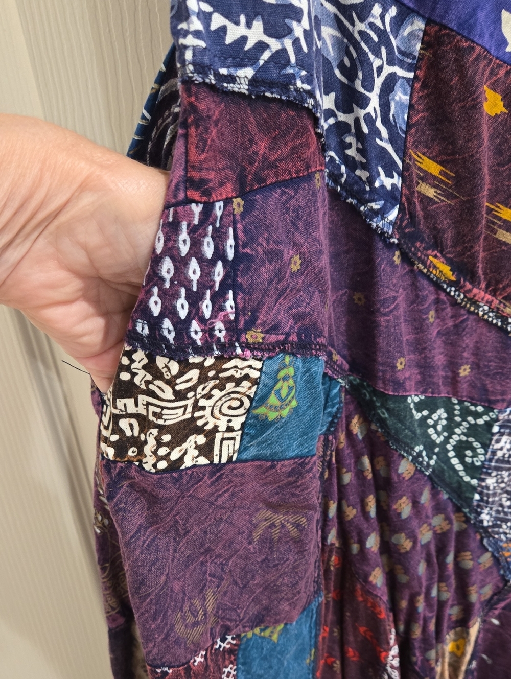 Jaded Gypsy Patchwork Skirt Size L/XL - Picture 3 of 10